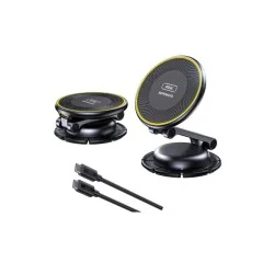 Aohi superauto foldable 360&deg; magnetic wireless car charger with 3.3ft c-c cable (only sold in us) _ black